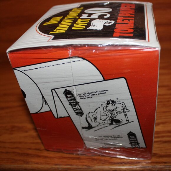 3/$55❤️vintage 1986 Novelty Toilet Paper "You Know You're Over 50 When..." gag - Picture 3 of 9